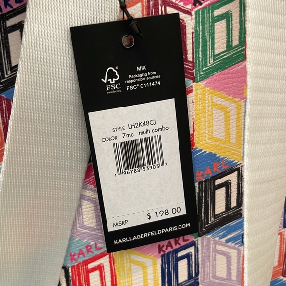 Karl Lagerfeld multi color backpack - Picture 11 of 15